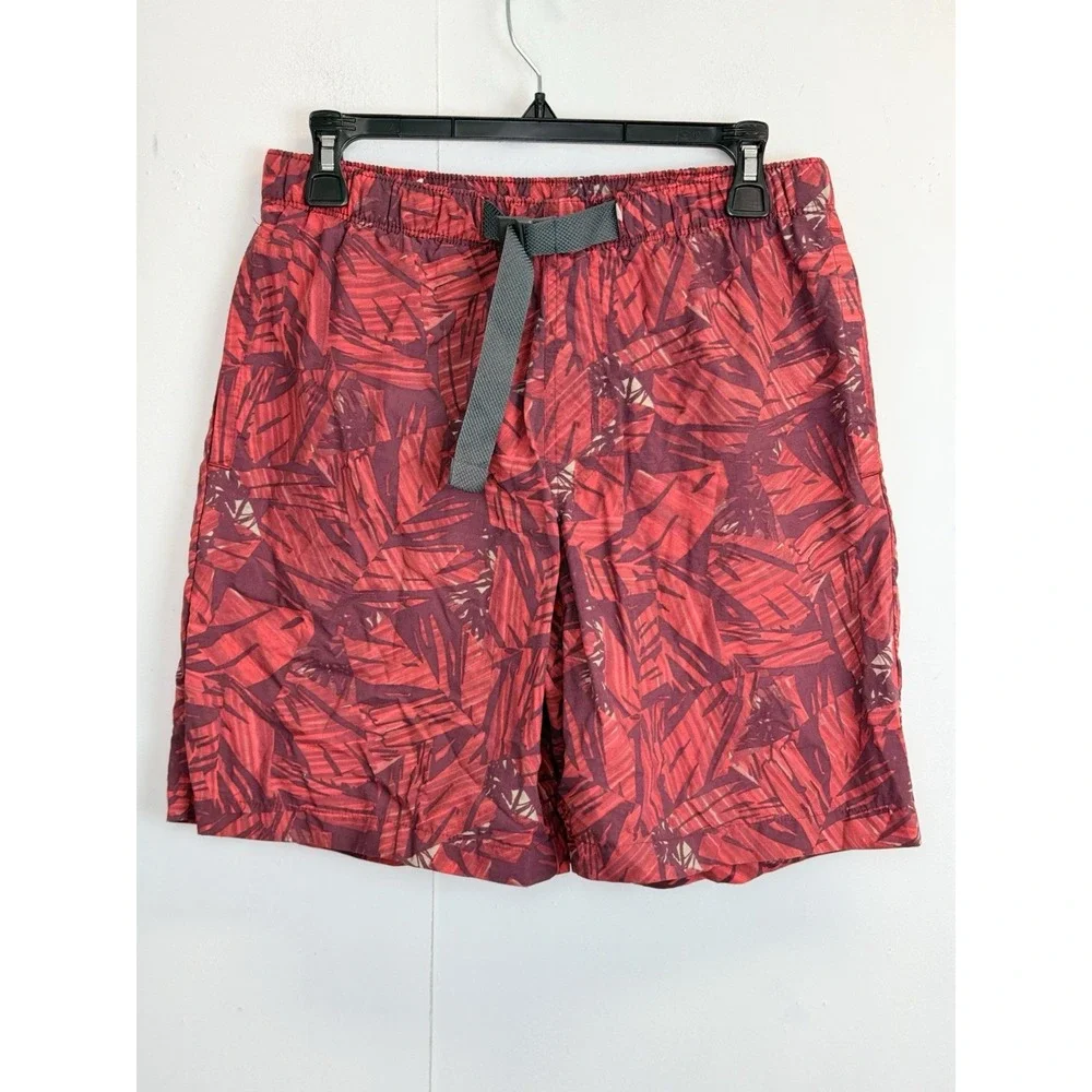 Columbia‎ PFG Swim Trunks Men S Red Print Water Bored Shorts 8